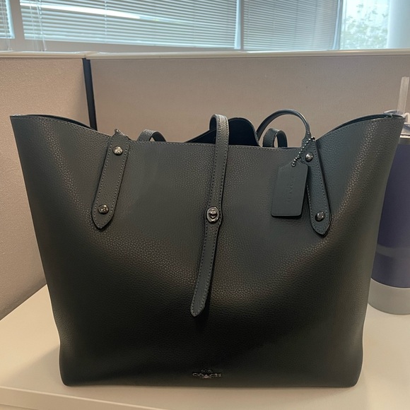 Coach‎ Market Tote Bag Pebbled Leather - Picture 1 of 17